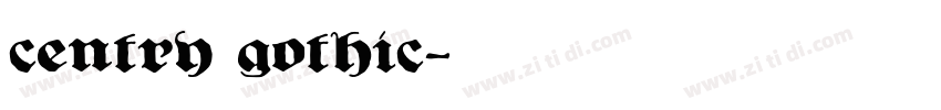centry gothic字体转换
